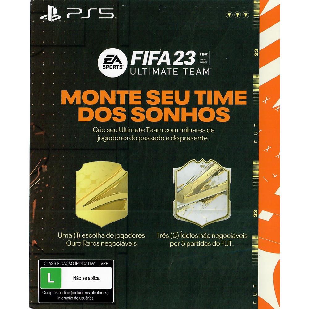 Fifa 23 Ps5 (Voucher) (Digital) (Novo) - Arena Games - Loja Geek